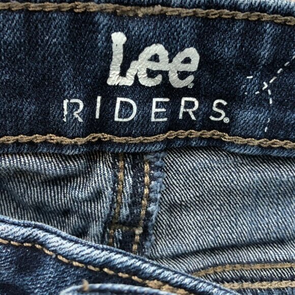 Lee Riders Womens Jeans Size 6M Midrise Bootcut Leg Blue Dark Denim Casual - Picture 11 of 16